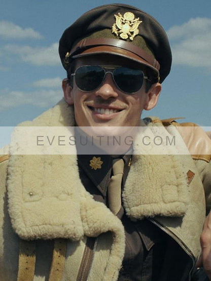 Callum Turner Shearling Jacket