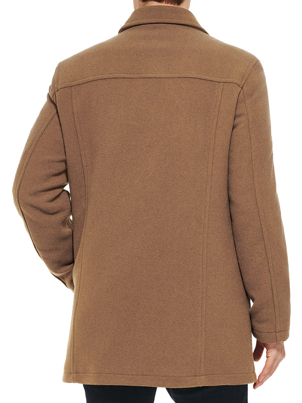 Camel Wool Car Coat
