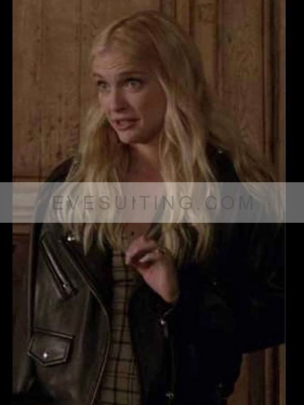 Camille Razat Emily In Paris Motorcycle Black Jacket