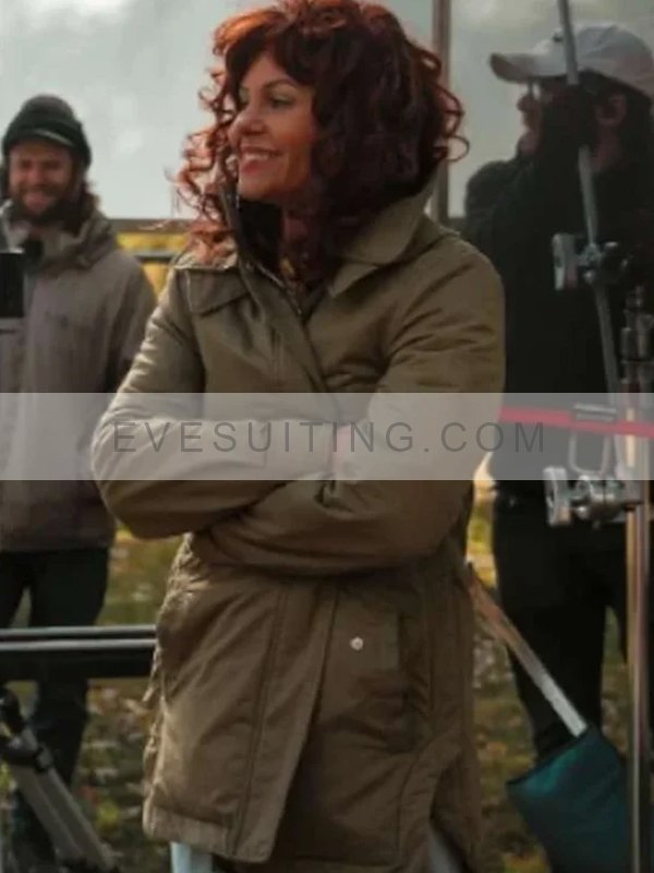 Candace Cameron Bur Movie Unsung Hero 2024 Kay Albright Green Cotton Jacket