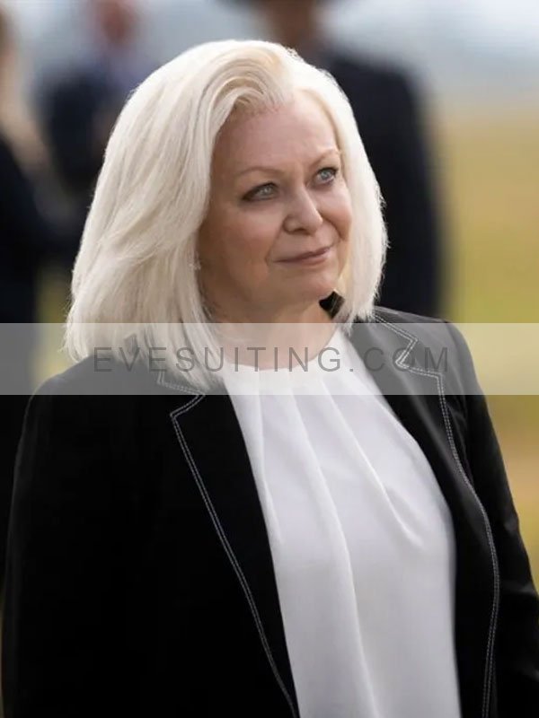 Caroline Warner Yellowstone S04 Jacki Weaver Black Blazer