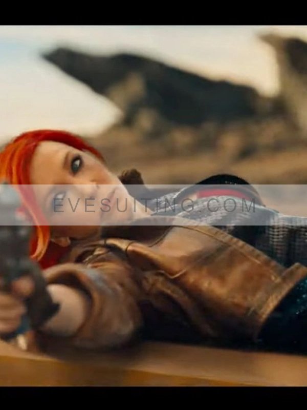 Cate Blanchett Brown Leather Cropped Jacket