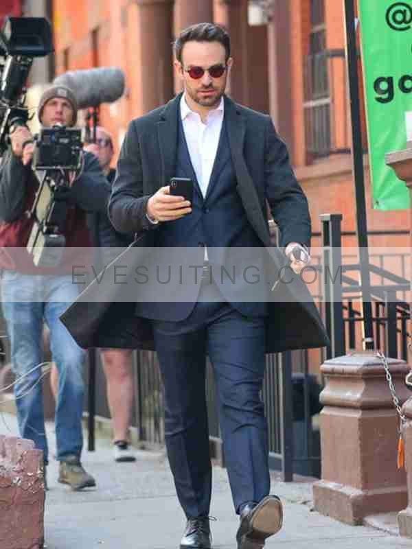 Charlie Cox Black Coat