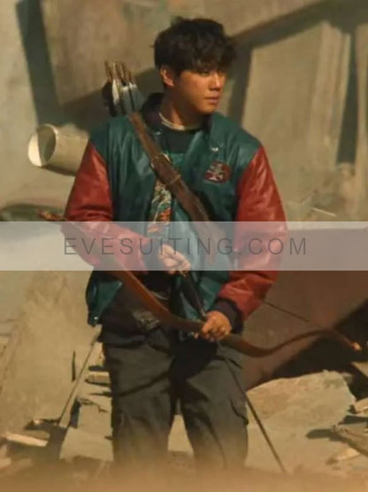 Choi ji-wan Badland Hunters 2024 Letterman Jacket