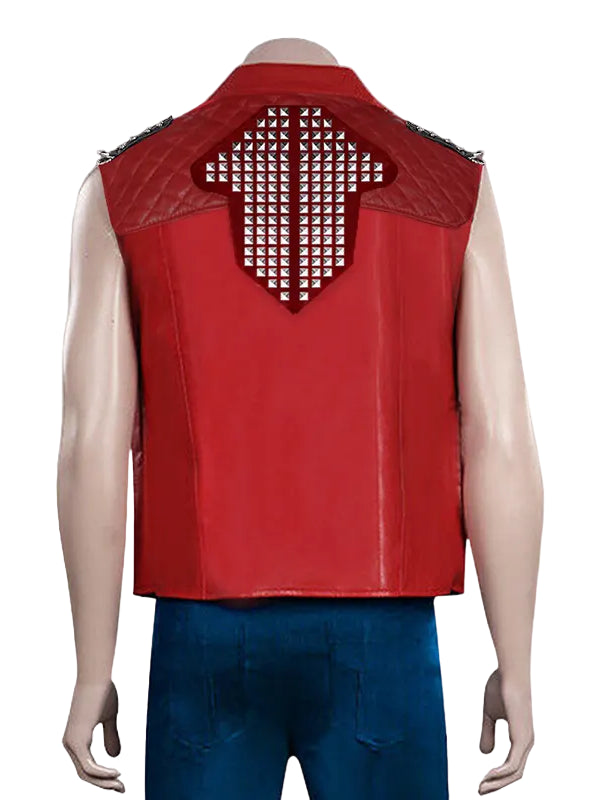 Chris Hemsworth Thor Love and Thunder 2022 Red Leather Vest