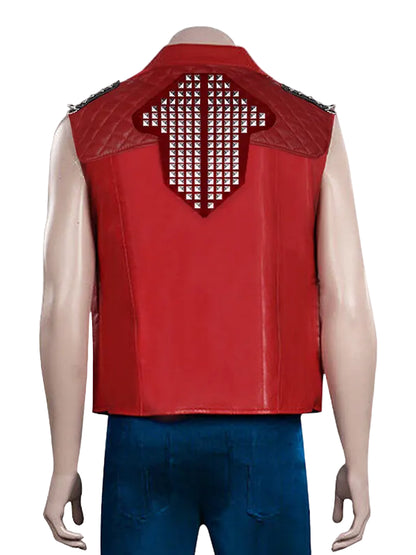 Chris Hemsworth Thor Love and Thunder 2022 Red Leather Vest