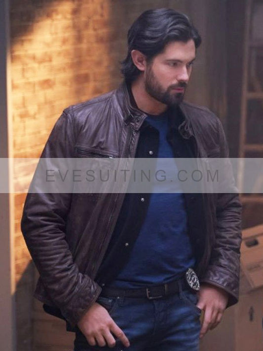 Chris McNally Tipline Mysteries Dial 1 For Murder Leather Jacket