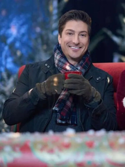 Chris Movie Santa Tell Me 2024 Daniel Lissing Black Cotton Jacket