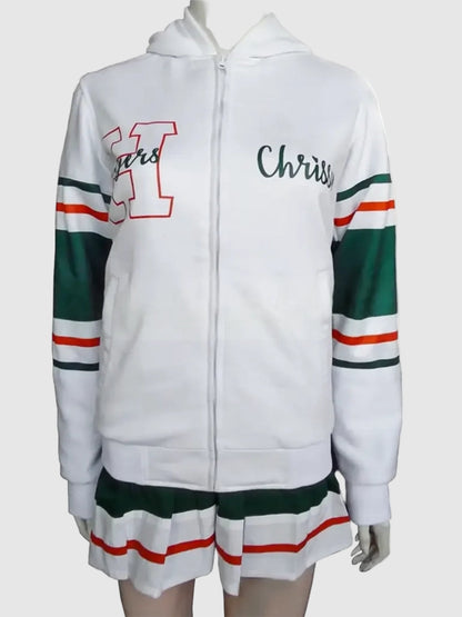 Chrissy white hoodie from Stranger Things S04