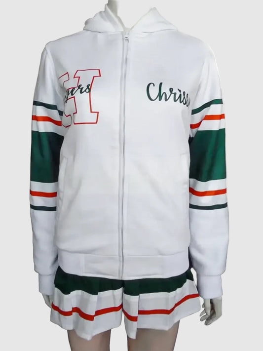 Chrissy white hoodie from Stranger Things S04