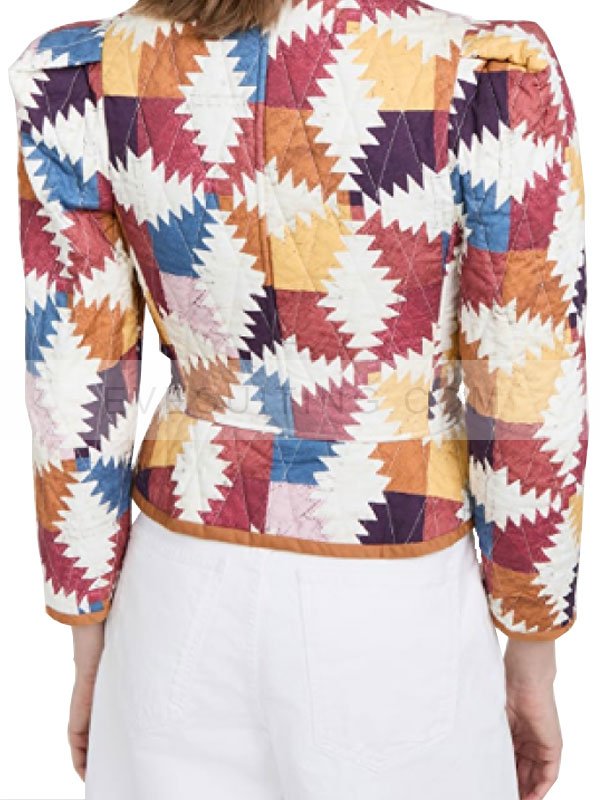 Christina Ricci Wednesday Marilyn Thornhill Quilted Jacket