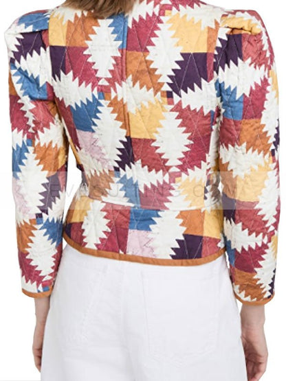 Christina Ricci Wednesday Marilyn Thornhill Quilted Jacket