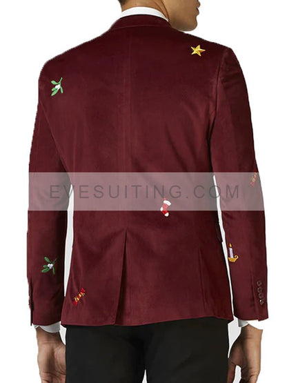 Christmas Velvet Blazer