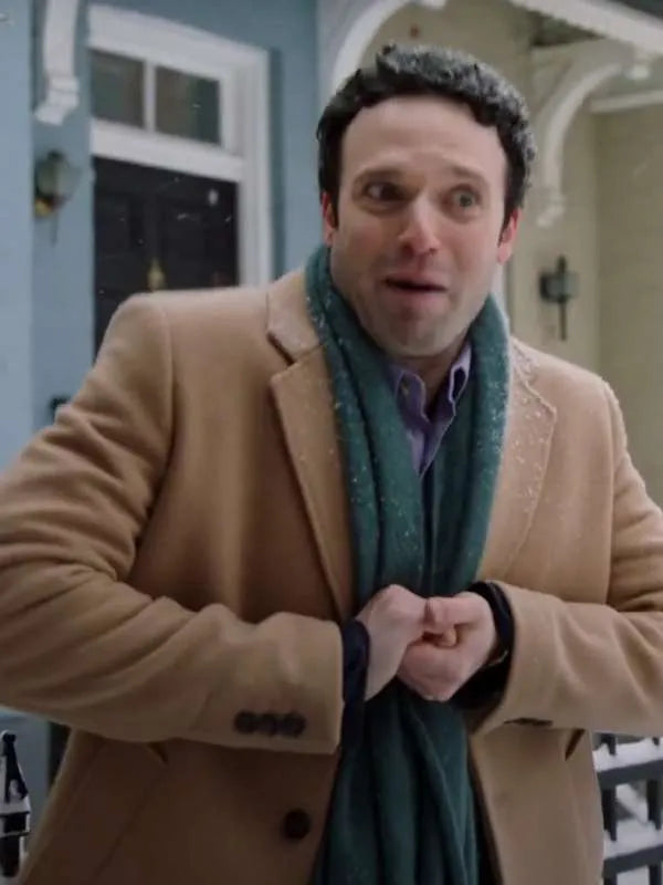 Christmas in the Spotlight 2024 Jake Epstein Brown Coat