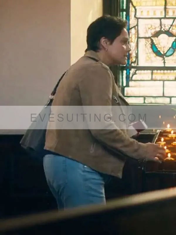 Clara Indrani Fool Me Once 2024 Molly Sardana Suede Leather Jacket