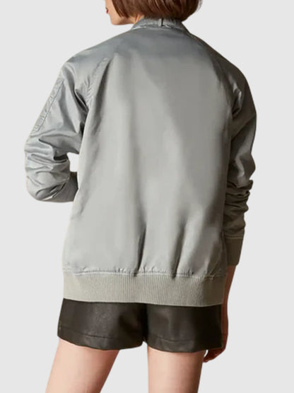 Women's Silver Stain Bomber Jacket