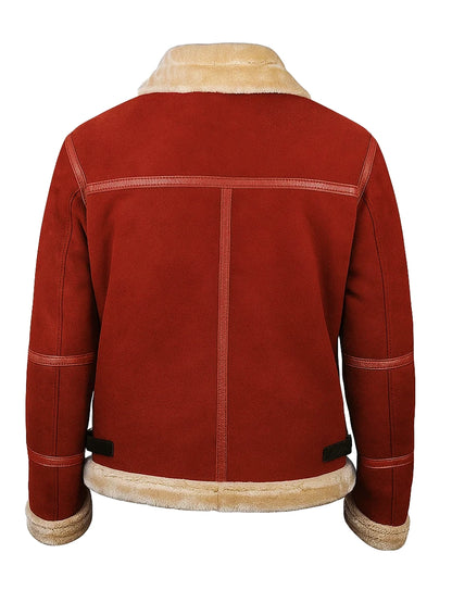 Clint Briggs Spirited Ryan Reynolds Red Shearling Jacket