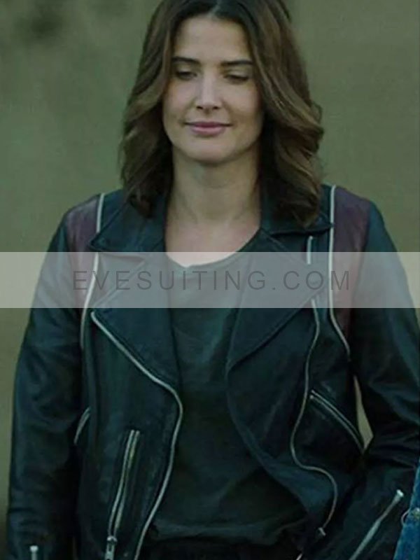 Cobie Smulders Tv Series Dex Parios Black Leather Motorcycle Jacket
