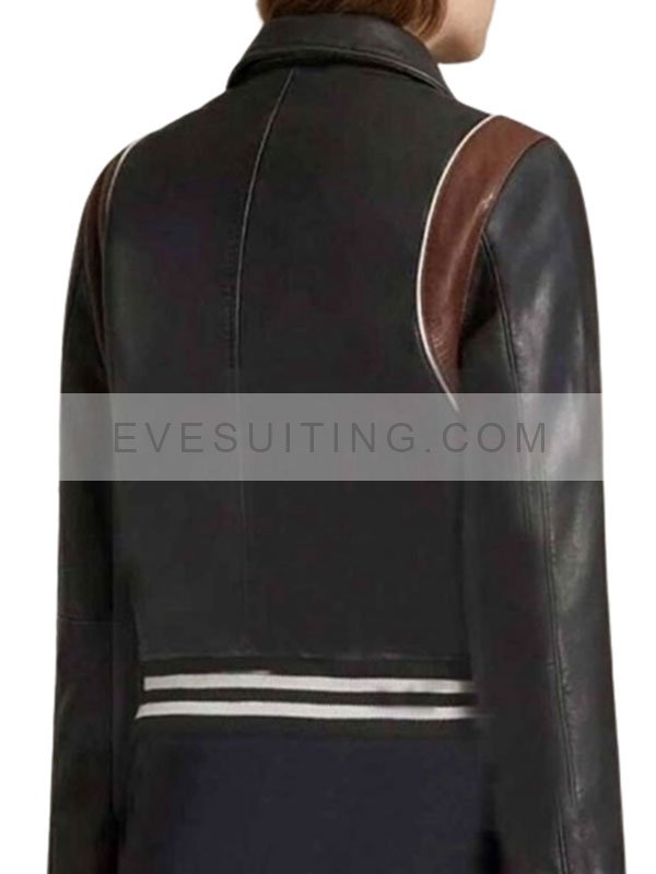 Cobie Smulders Tv Series Stumptown Dex Parios Black Leather Motorcycle Jacket