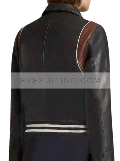 Cobie Smulders Tv Series Stumptown Dex Parios Black Leather Motorcycle Jacket