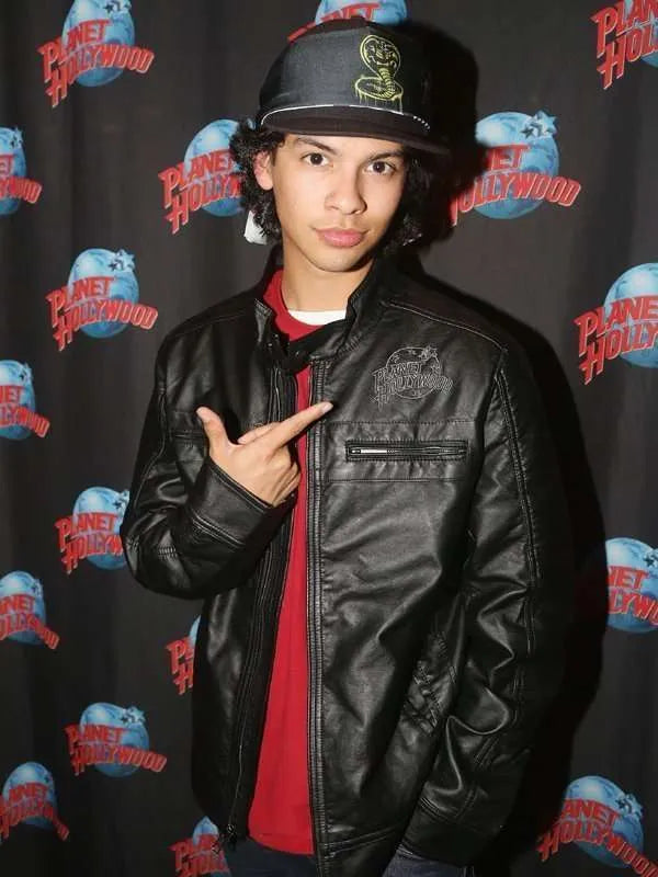 Cobra Kai Miguel Diaz Black Leather Jacket