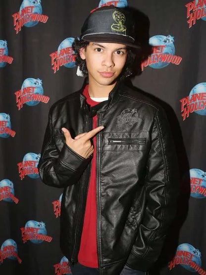 Cobra Kai Miguel Diaz Black Leather Jacket