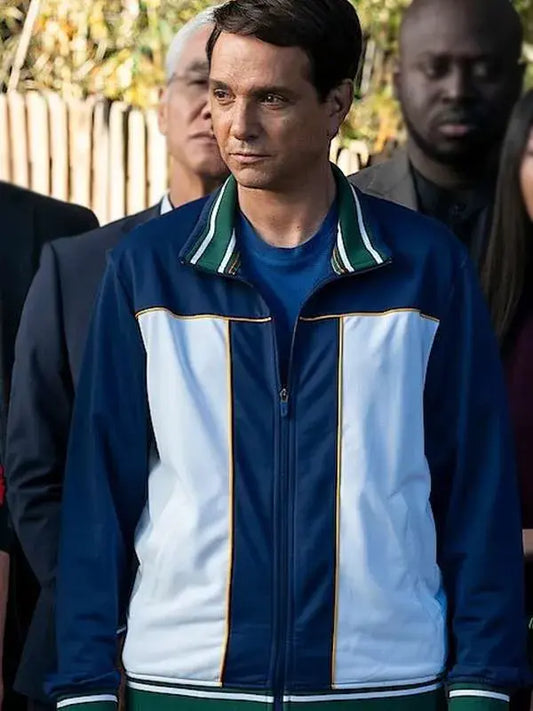 Cobra Kai S05 Daniel LaRusso Blue Track Jacket