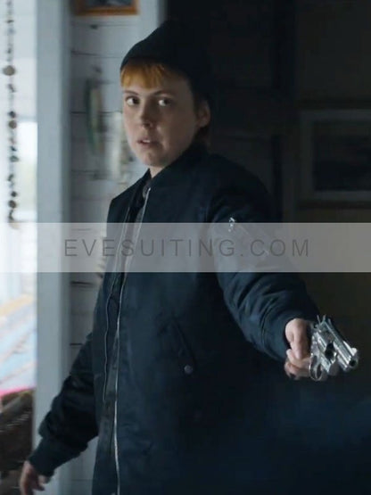 Colani Movie The Instigators 2024 Scout Backus Black Bomber Jacket