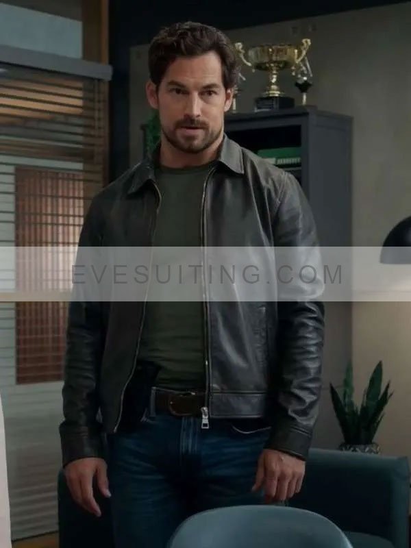 Cole Ellis Wild Cards 2024 Black Leather Jacket