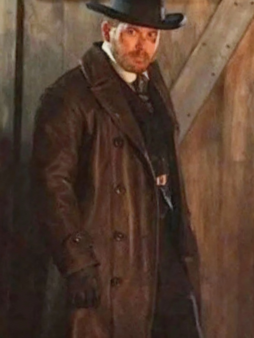 Cole Hauser Yellowstone Rip Wheeler Leather Black Long Coat