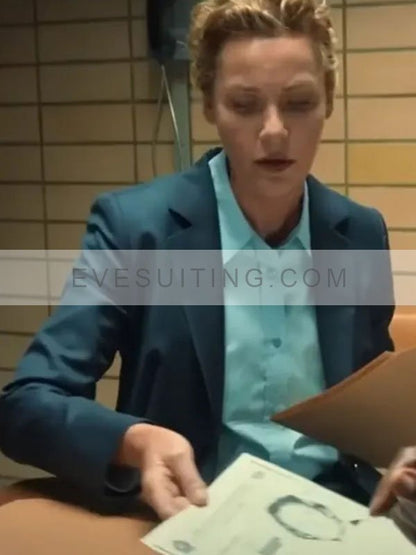 Connie Nielsen Role Play 2024 Gwen Carver Blue Blazer