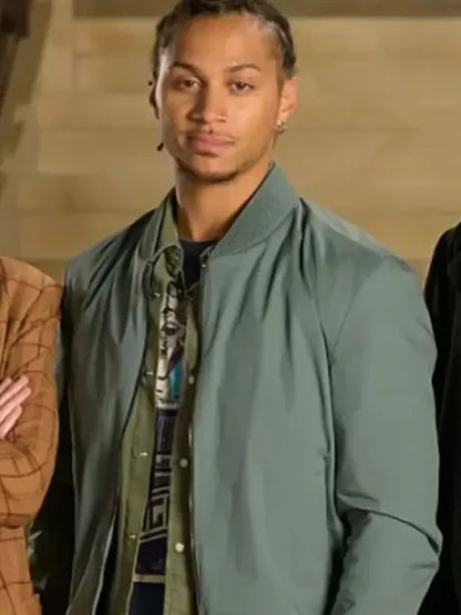 Connor Green The Librarians The Next Chapter Bluey Robinson Green Bomber Jacket