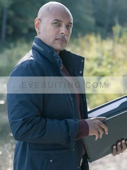 Coroner S04 Dr. Elijah Thompson Black Cotton Jacket