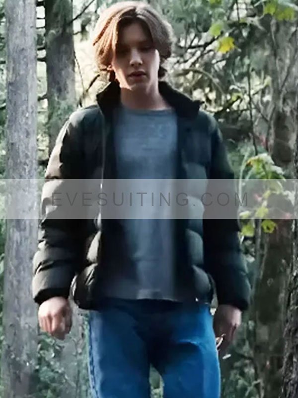 Craig Riley Tracker Season 1 Oscar Chark Black Puffer Jacket