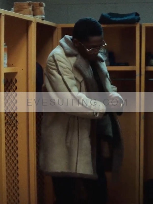 Da’Vinchi BMF 2021 Black Mafia Beige Shearling Coat