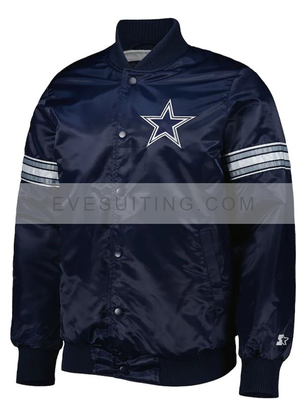 Dallas Cowboys Navy Blue Starter Jacket