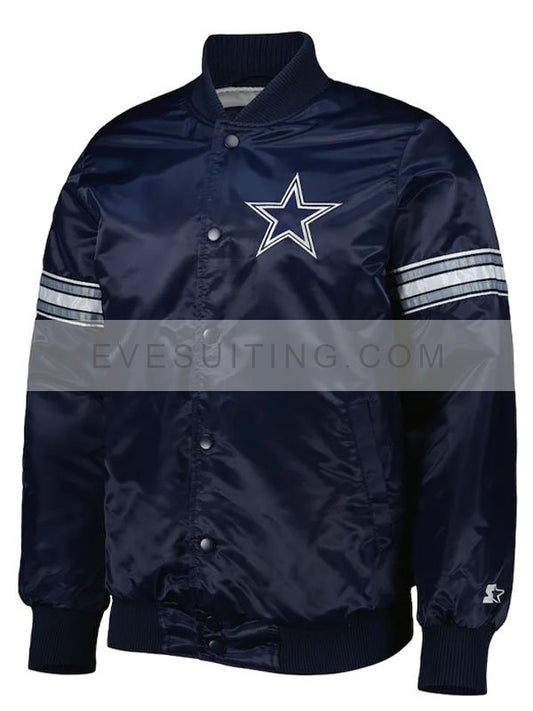 Dallas Cowboys Navy Blue Starter Jacket