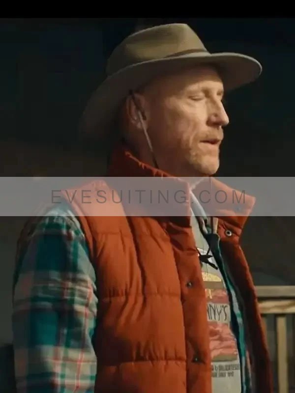 Dan Unplugging 2022 Orange Puffer Vest