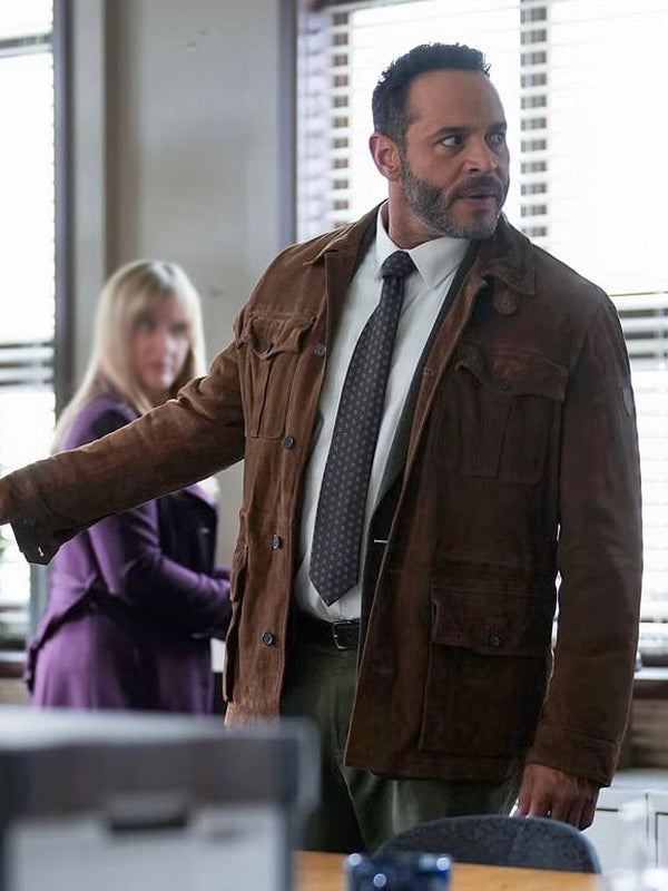 Daniel Sunjata Brown Leather Jacket