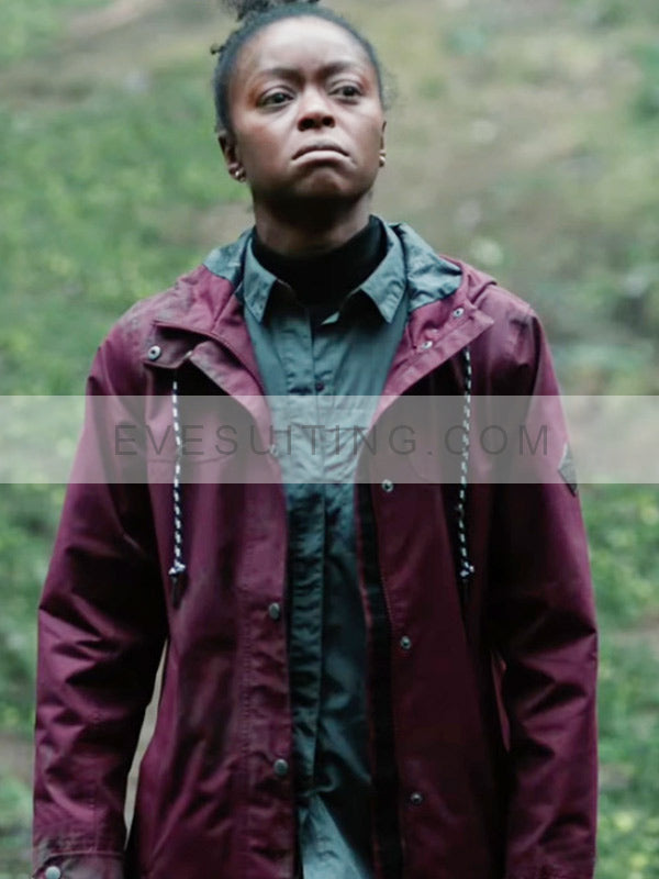 Danielle Deadwyler Parallel 2024 Maroon Hooded Jacket