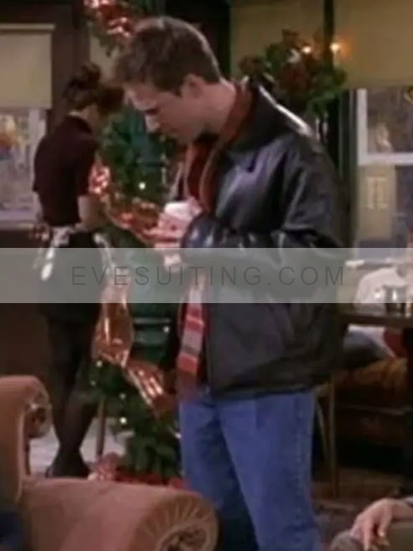 Danny Sitcom Friends Black Leather Jacket