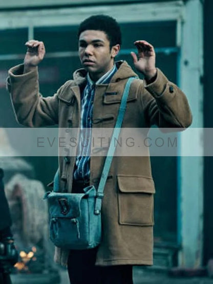 Dante Williams This Town 2024 Brown Duffle Hooded Coat
