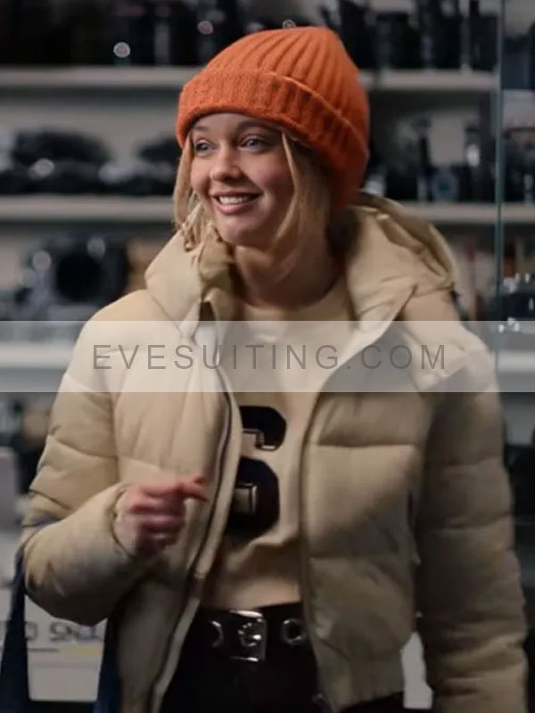 Danya Grover Fool Me Once Season 1 Abby Walker Puffer Hooded Jacket