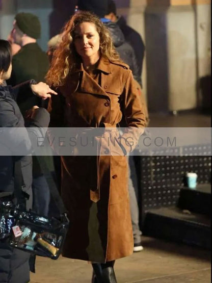 Daredevil Born Again 2024 Margarita Levieva Brown Coat
