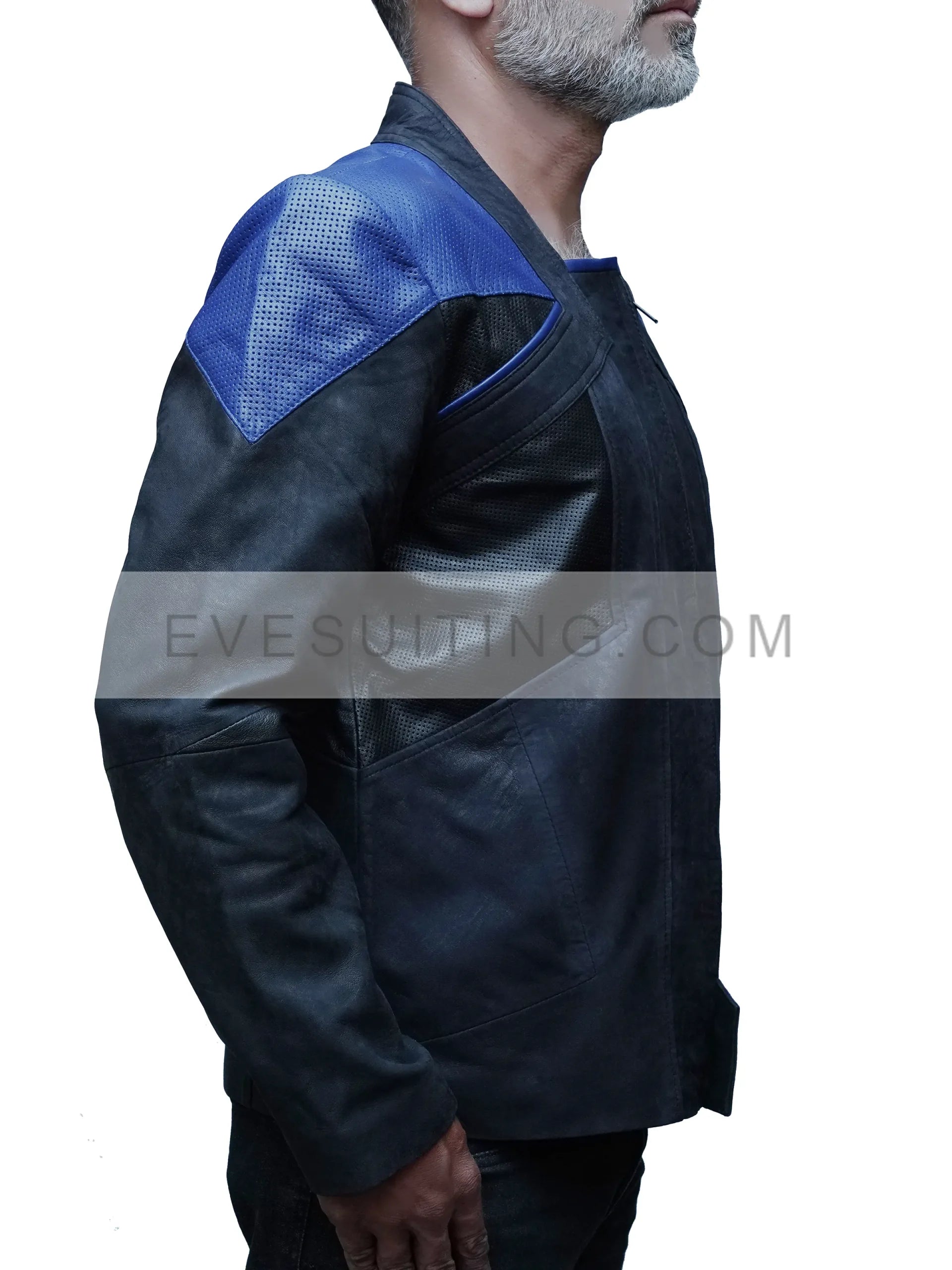 Data Deanna Troi William T. Riker Leather Jacket