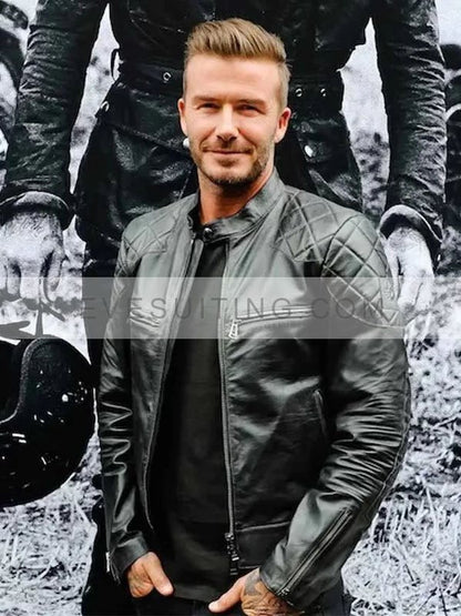 David Beckham Football Player Biker Leather Jacket