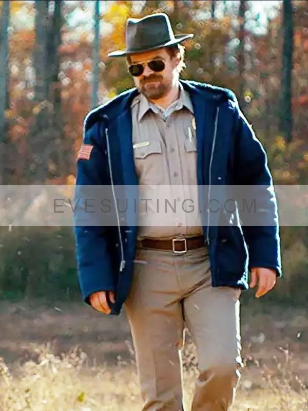 David Harbour Hooded Jacket