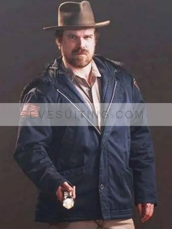 David Harbour Stranger Things Jim Hopper Cotton Jacket