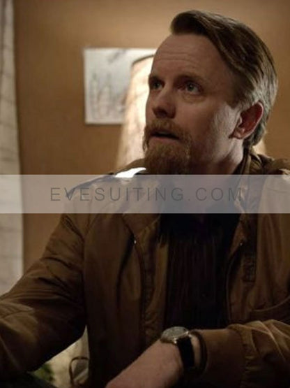 David Hornsby Tv Series Good Girls Leslie Peterson Brown  Bomber Cotton Jacket