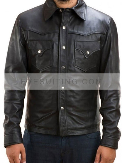 David Morrissey The Walking Dead Black Jacket